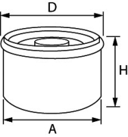 Palivový filter pre motory Volvo Penta 3862228 / 3847644